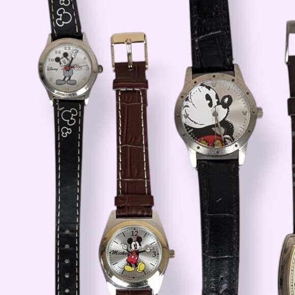 Set of 5 Mickey Mouse Disney Watches - As Is - Picture 2 of 7